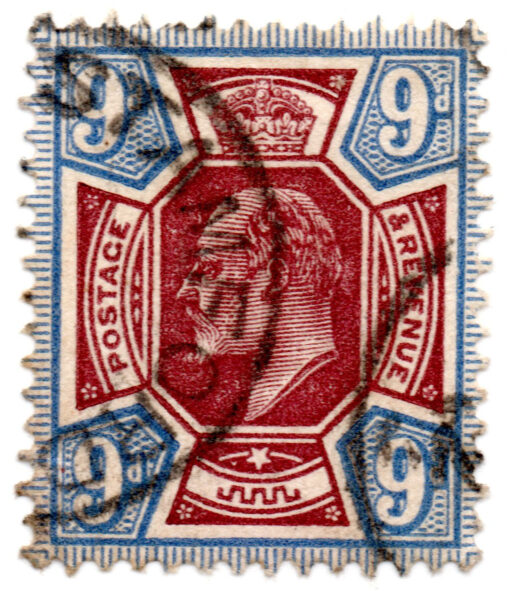 ST/G 307 - 91 - King Edward VII - 9d - (1902-1913) - purple and blue-0