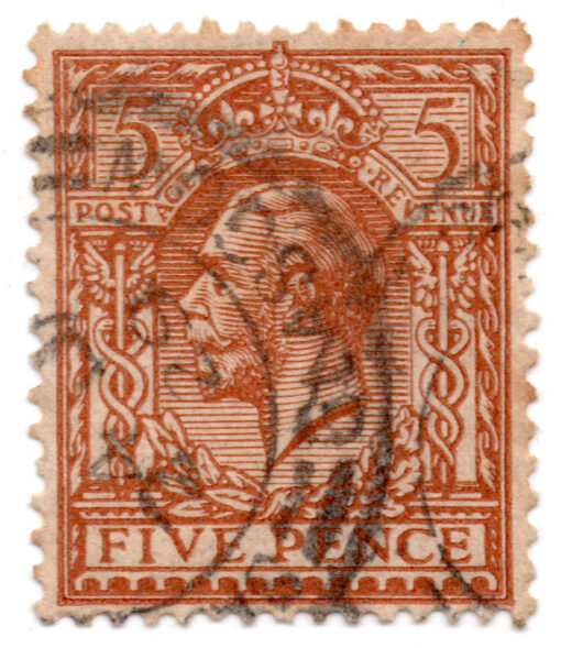 ST/G 381 - 107 - King George V - 5d - (1912-1924) - brown-0