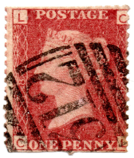 ST/G 43 - 5 - Queen Victoria - 1d - (1858-70) - red-0