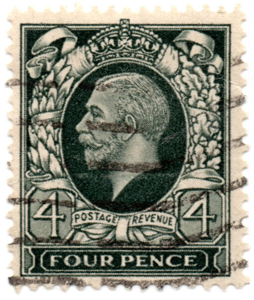 ST/G 445 - 120 - King George V - 4d - (1934-36) - grey-green-0