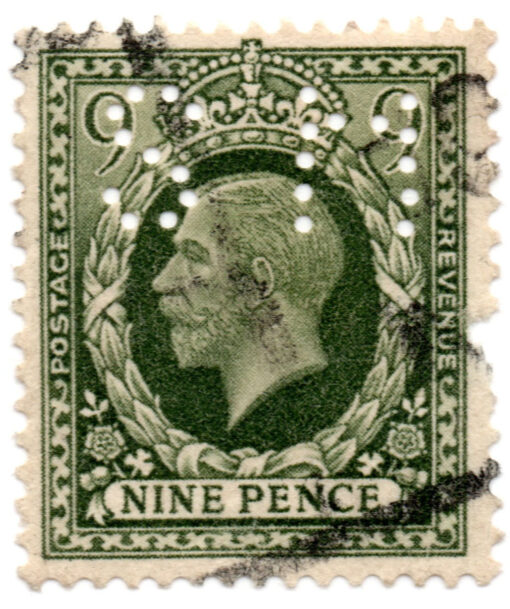 ST/G 447 - 122 - King George V - 9d - (1934-36) - olive-green-0