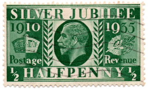 ST/G 453 - 123 - King George V - 1/2d - (1935) - Silver jubilee - green-0