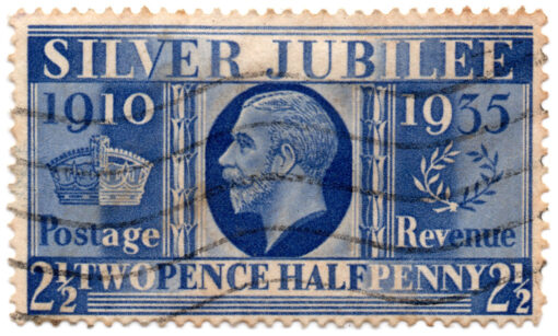 ST/G 456 - 123c - King George V - 2 1/2d - (1935) - Silver jubilee - blue-0