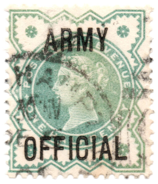 ST/G O42 - 71 - Queen Victoria - 1/2d - (1896-1901) - green - ARMY OFFICIAL-0