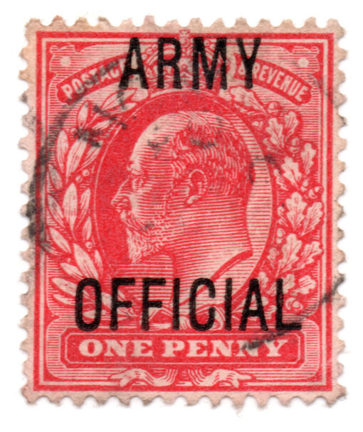 ST/G O49 - 83 - King Edward VII - 1d - (1902) - red - ARMY OFFICIAL-0