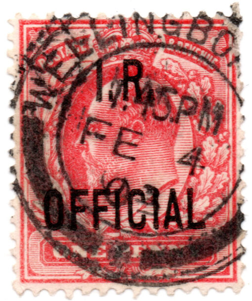 ST/G O21 - 83 - King Edward VII - 1d - (1902-1904) - red - I.R. OFFICIAL-0