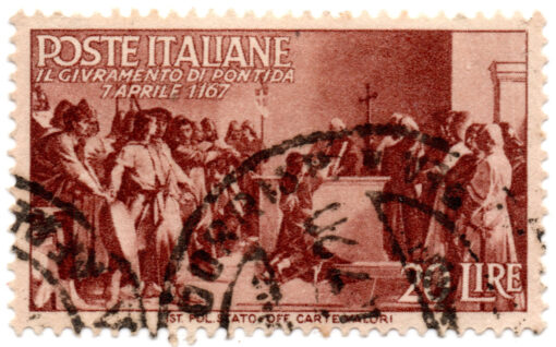 Itália - 1946 - STW-704- 1946 Proclamation of the Republic - Il givramento di Pontida-0