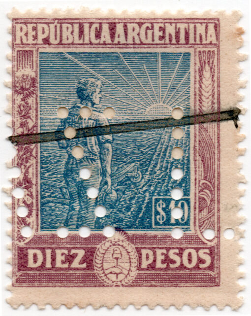 1912 - Agricultor e Sol Nascente - Emoldurado