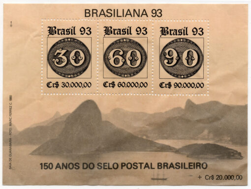 1993 - 150 anos da emissão dos "Olhos de Boi" Brasiliana 93